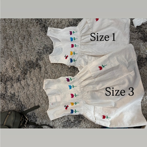 6 pieces of baby girls clothing from Mexico Zacatecas hand made. - Picture 2 of 4